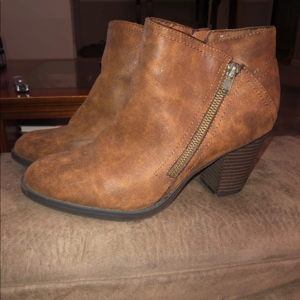 Brown booties